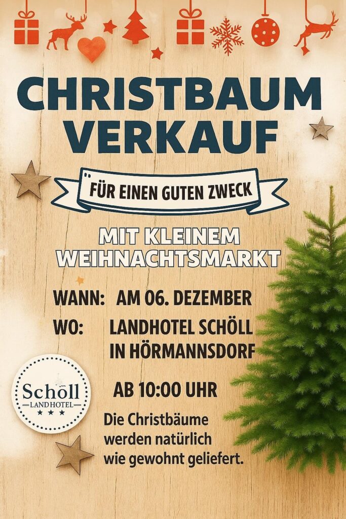 Christbaumverkauf für einen guten Zweck